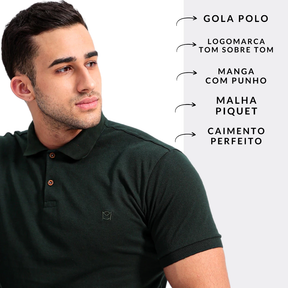 Kit 5 Camisas Polo Piquet Cores e Marcas Variadas | ÚLTIMAS UNIDADES